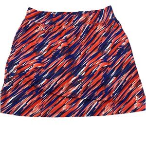 Bermuda Sands XP Skort Skirt Pull On Medium Pockets Red Blue Active Golf  Travel